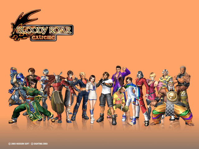 Bloody Roar Extreme title screen for Xbox